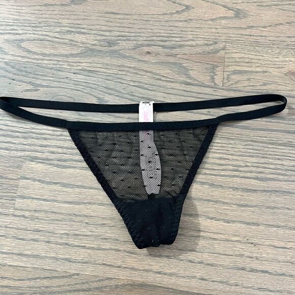 Victoria's Secret RARE Hard to find Sheer Mesh Thong Panty One Size fits all - Picture 4 of 8